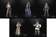 【セット商品】ハズブロ（Hasbro）スター・ウォーズ STAR WARS ブラックシリーズ 5点セット（オーシャ・アニセヤ + メイ + KB + ジェダイ・マスター ヴァーネストラ・ロウ + バジル（ジェダイ・オーダーの追跡者）)