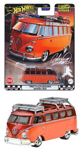 ホットウィール(Hot Wheels)  ブールバード '67 フォルクスワーゲン サンババス 乗り物おもちゃ ミニカー 3歳から オレンジ HRT62