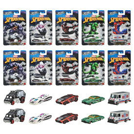 ホットウィール(Hot Wheels)　エンターテイメントテーマ アソート - スパイダーマン 乗り物おもちゃ ミニカー 10台入り BOX販売 3歳から マルチ GDG83-987L
