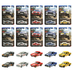 ホットウィール(Hot Wheels)　テーマオートモーティブ アソート ラリー・レーサーズ 乗り物おもちゃ ミニカー 10台…