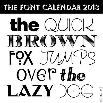 楽天ブックス: The Quick Brown Fox Jumps Over the Lazy Dog: The Font Calendar
