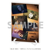 【グッズ】アクリルアートボード(A5サイズ)「進撃の巨人」01/コマ割りデザイン(場面写イラスト)