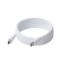 USB Type-C to USB Type-Cケーブル/まとまるマグネット/シリコン/USB Power Delivery対応/最大60W/1.0m/ホワイト