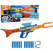 ハズブロ（Hasbro）ナーフ スター・ウォーズ／マンダロリアン・アンド・グローグー ブラスター、スコープ、バレル、ダーツストレージストック、ナーフエリートダーツ12本付属、子供向けおもちゃ＆ギフト、対象年齢8才以上 G3237 正規品