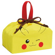 ポケモン ピカチュウ フェイス25　ランチ巾着 子供 お弁当入れ 巾着 ランチバッグ