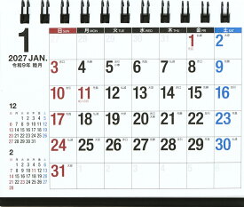 2027年版 1月始まり E171 エコカレンダー卓上 高橋書店A7サイズ卓上タイプ