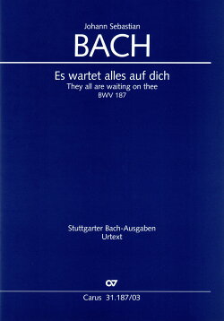 楽天ブックス 輸入楽譜 バッハ Johann Sebastian カンタータ 第187番 すべてのもの汝を待ち望む Bwv 187 独唱と混声四部合唱 独語 英語 Rempp編 ヴォーカル スコア バッハ Johann Sebastian 本
