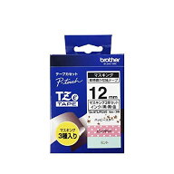 【ブラザー純正】ピータッチ マスキングテープ TZe-MT3JP02M3 幅12mm (ハッピースター,ピンクドット,ミン…