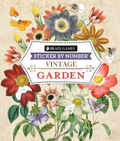 Brain Games - Sticker by Number - Vintage: Garden (28 Images to Sticker) BGSBN - VINTAGE GARDEN (28 IMA （Brain Games - Sticker by Number） [ Publications International Ltd ]
