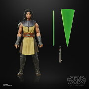 【楽天ブックス限定特典】ハズブロ（Hasbro）スター・ウォーズ STAR WARS ブラックシリーズ スター・ウォーズ／クローン・ウォーズ クインラン・ヴォス プレミアム コレクション用 15cm アクションフィギュア G2587 正規品(ステッカー 1枚)