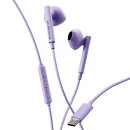 【urbanista】San Francisco 2 Lavender Purple インナーイヤー型 USB Type-C有線イヤホン/3ボタンリモコン/ファブリックケーブル