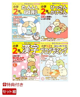 【特典付】夏のすみっコぐらし学習ドリル・小学2年生セット