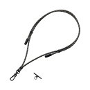 スマホショルダーストラップ/充電ケーブルショルダー/USB Type-C/長さ調整/ステンレスストラップホールシート付属(1口タイプ×1枚)/ブラック