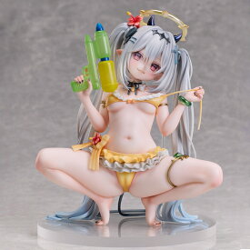 chihiroイラスト『銀髪ちゃん』 1/6スケール完成品フィギュア 【UC002131-01】 (彩色済み完成品フィギュア)