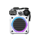 MUZEN IPX5相当 耐水 Bluetoothスピーカー CYBER CUBE White