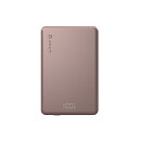 VIONTA L5 Pink 超薄型マグネットワイヤレス充電モバイルバッテリー5000mAh