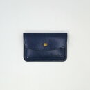 Greeful カードケース　ネイビー×イエロー