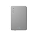 VIONTA L10 Silver 超薄型マグネットワイヤレス充電モバイルバッテリー10000mAh