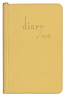 （248）横線ポケット日記〈ビニール装〉（ゴールド）　2018年1月はじまり