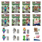 マテル マインクラフト(MINECRAFT) 　ベーシックフィギュア Bアソート 子供向けフィギュア 8体入り BOX販売 6歳から マルチ GTP08-987B