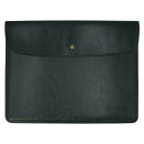 Greeful ブリーフケース　ダークグリーン×キャメル