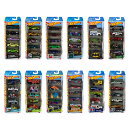 ホットウィール(Hot Wheels) 5カーパック アソート 12種コンプリートセット 乗り物おもちゃ ミニカー 合計60台 BOX…