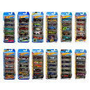 ホットウィール(Hot Wheels)　5カーパック アソート 12種コンプリートセット 乗り物おもちゃ ミニカー 合計60台 BOX販売 3歳から マルチ 01806-98HG