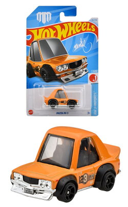 ホットウィール(Hot Wheels) ベーシックカー マツダ RX-3 乗り物おもちゃ ミニカー 3歳から オレンジ HXR07