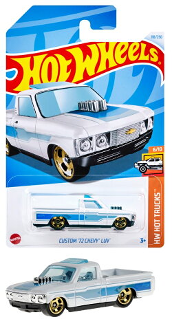 ホットウィール(Hot Wheels) ベーシックカー カスタム '72 シェビー LUV 乗り物おもちゃ ミニカー 3歳から ホワイト…