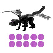 マテル マインクラフト(MINECRAFT)　ドラゴン・ブレス・アタック エンダードラゴン 子供向けフィギュア フィギュア 全長約：50cm 6歳から ブラック JKC13