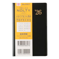 能率 2026年4月始まり 手帳 NOLTY(ノルティ) 能率手帳ライツマンスリー小型版（黒）9007