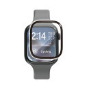 Apple Watch 46mm/フルカバーガラスフィルム/高透明/指紋防止/治具付