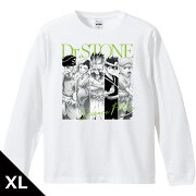 Dr．STONE リブ付ロングスリーブTシャツ 千空&ゲン&龍水&クロム&羽京 XLサイズ