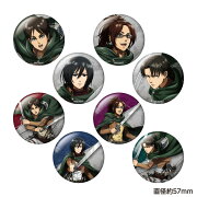 進撃の巨人 トレーディング缶バッジ Fighting ver．