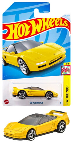 ホットウィール(Hot Wheels) ベーシックカー '90 アキュラ NSX 乗り物おもちゃ ミニカー 3歳から イエロー HXR11