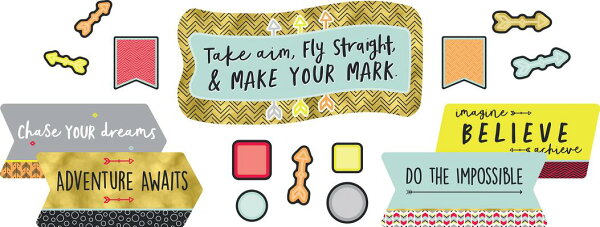 楽天ブックス: Aim High Make Your Mark Bulletin Board Set - Carson-Dellosa ...