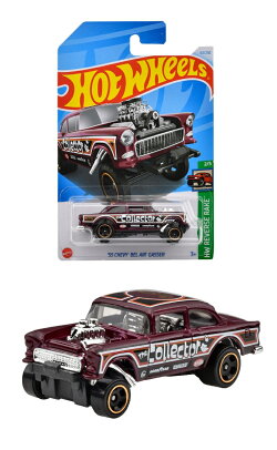 ホットウィール(Hot Wheels) ベーシックカー '55 シェビー ベルエア ギャッサー 乗り物おもちゃ ミニカー 3歳から …