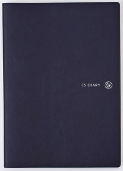 ES　18　A6　見開き1ヶ月　ノート　ネイビー（2018年度）