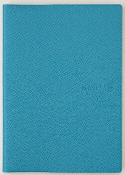 ES　18　A6　見開き1ヶ月　ノート　スカイブルー（2018年度）