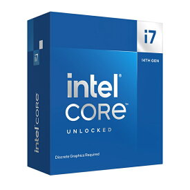 【intel 第14世代 CPU】 Core i7-14700KF 20コア/28スレッド 最大周波数 5.6GHz LGA1700 日本国内正規品