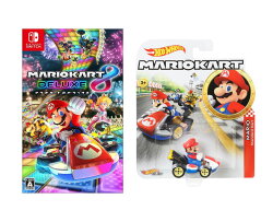 【セット商品】マリオカート8 デラックス + ホットウィール マリオカート(MARIO KART) マリオ スタンダード GBG26