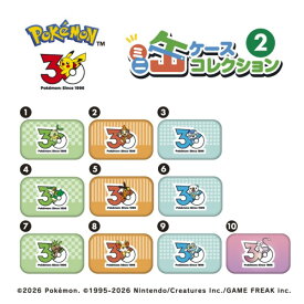 ポケットモンスター 30周年 ミニ缶ケースコレクション2【1BOX 10箱入り】