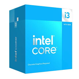 【intel 第14世代 CPU】 Core i3-14100F 4コア/8スレッド 最大周波数 4.7GHz LGA1700 日本国内正規品