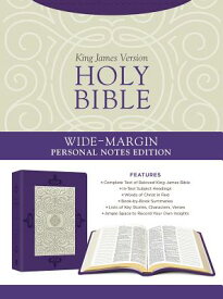 Holy Bible: Wide-Margin Personal Notes Edition [lavender Plume] HOLY BIBLE WIDE-MARGIN PERSONA [ Compiled by Barbour Staff ]