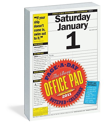 楽天ブックス: The Busy Office Pad Page-A-Day Notepad + Calendar - Workman 