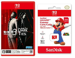 �y�Z�b�g���i�z�����@�� ��3 / �����@��3�O�` Dark Ties�@Switch2�� + SanDisk microSD Express Card 256GB for Nintendo Switch 2