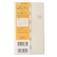 能率 2026年4月始まり 手帳 NOLTY(ノルティ) マンスリースリムーi日曜（ホワイト）9926