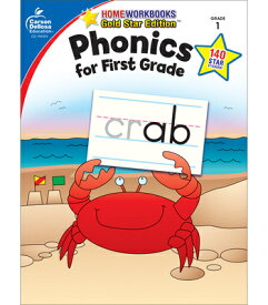 Phonics for First Grade, Grade 1: Gold Star Edition Volume 11 WORKBK-PHONICS FOR 1ST GRD GRD （Home Workbooks） [ Carson Dellosa Education ]