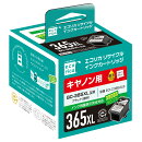 エコリカ キヤノン BC-365/BC-366 BC-365XL対応リサイクルインク ブラック ECI-C365XLB 残量表示対応