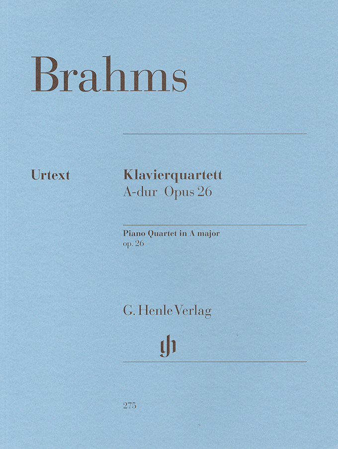 【輸入楽譜】ブラームス,Johannes:ピアノ四重奏曲第2番イ長調Op.26/原典版/Krellmann編[ブラームス,Johannes]